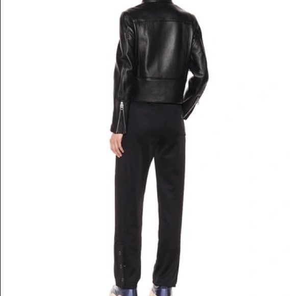 ACNE STUDIOS Lewis Asymmetric Leather Jacket In Black - Picture 13 of 14